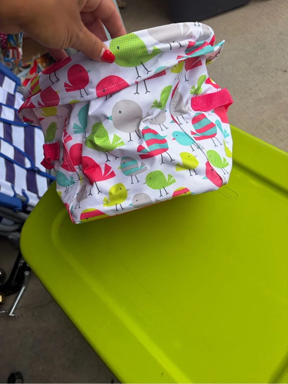 thirty-one Pink Floral Small Storage Bin